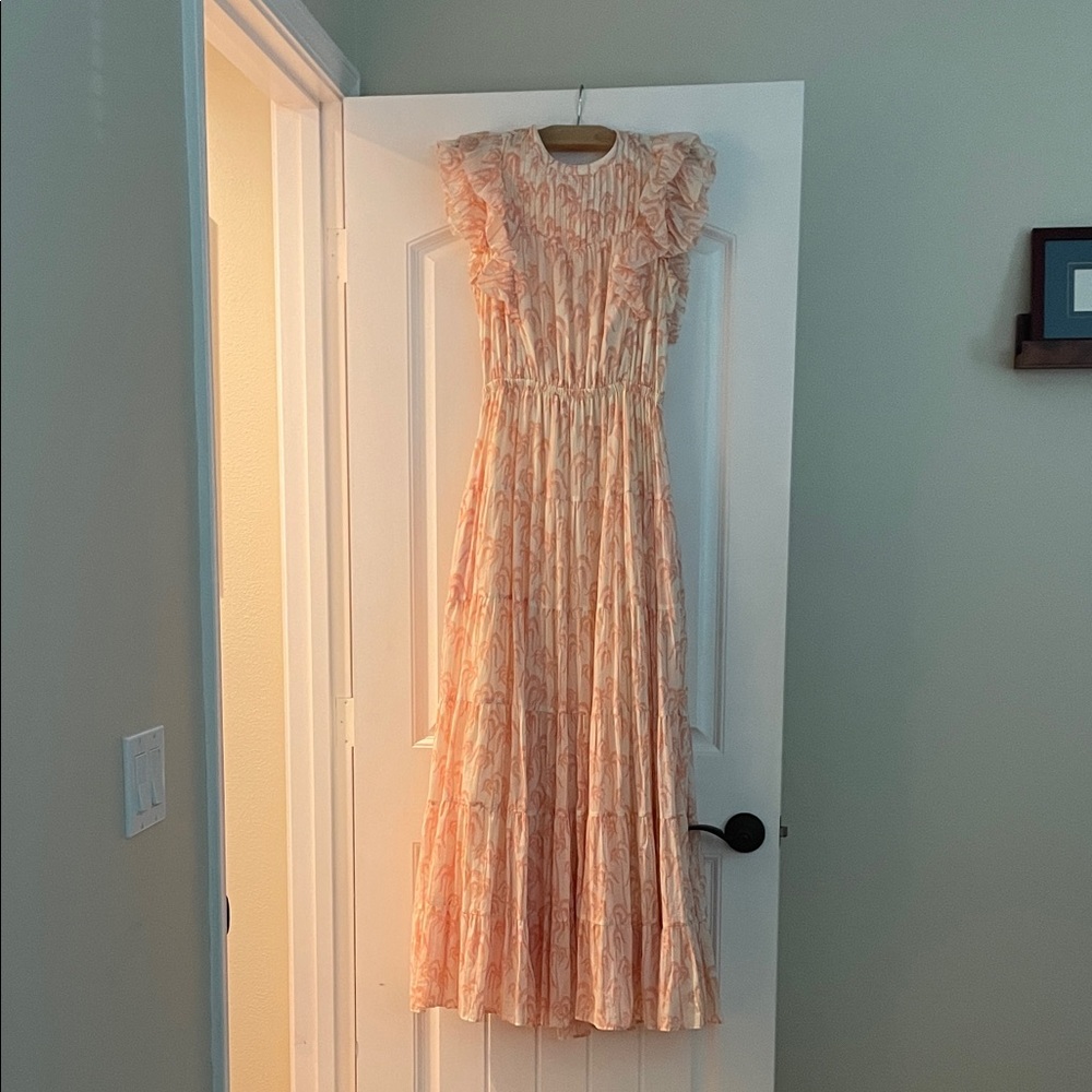 Scotch & Soda Peach Floral Maxi Dress